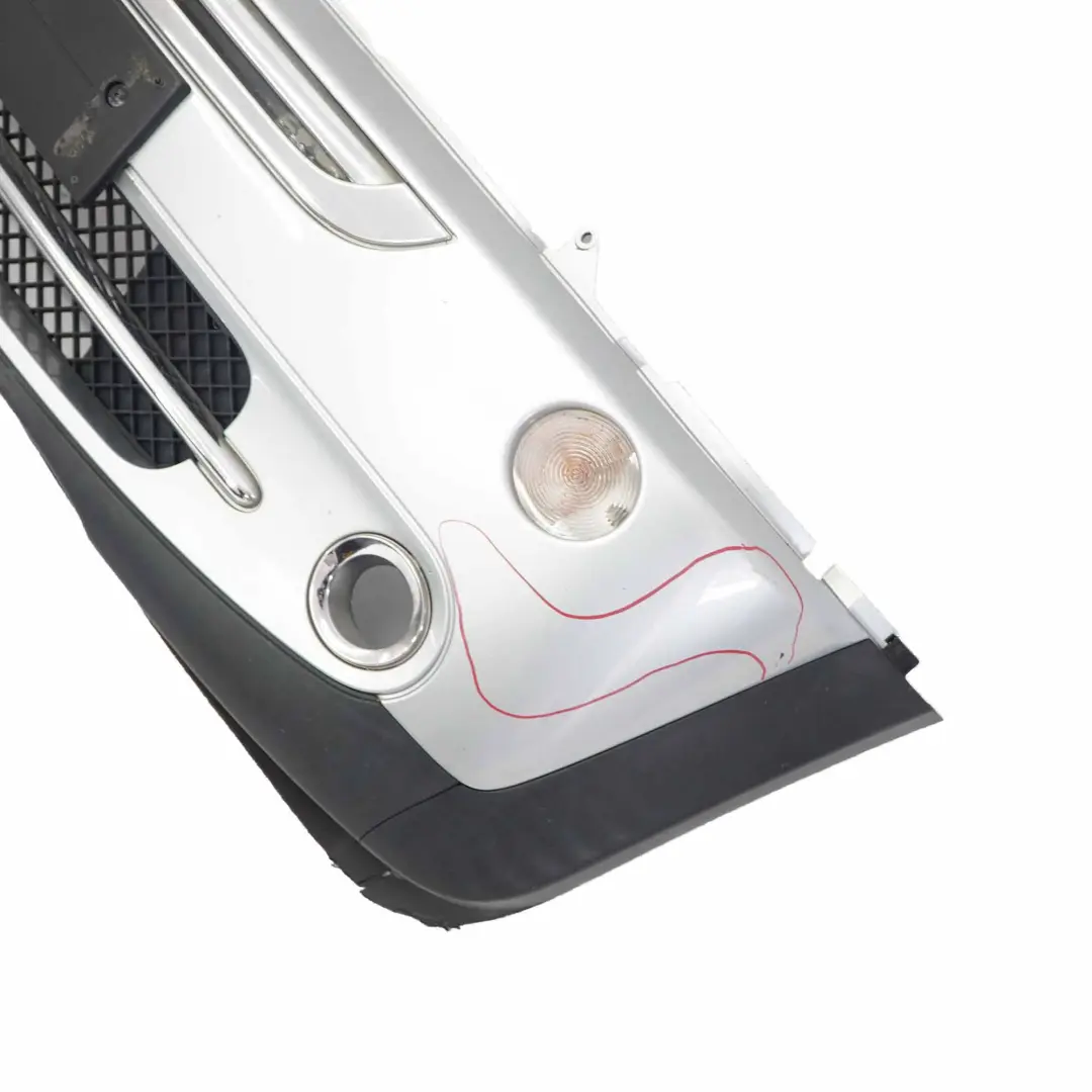 Front Bumper Complete Trim Panel Pure Silver Metallic - 900 to Mini R50 R52 with Part number 0308998 Mini R50 R52 Front Bumper Complete Trim Panel Pure Silver Metallic - 900 - SKU 0308998-PS3 - Part number 0308998