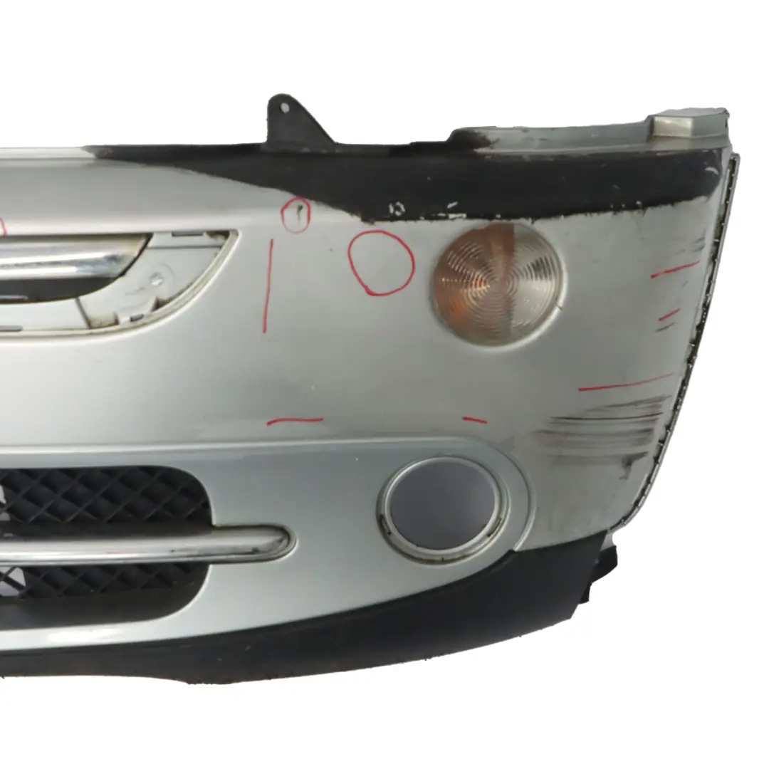 Front Bumper Trim Panel Pure Silver Metallic - 900 to Mini R50 R52 with Part number 0308998 Mini R50 R52 Front Bumper Trim Panel Pure Silver Metallic - 900 - SKU 0308998-PS4 - Part number 0308998
