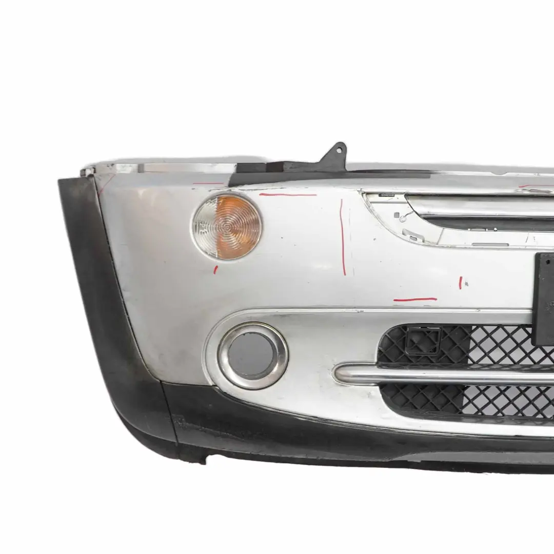 Mini R50 R52 Front Bumper Complete Trim Panel Pure Silver Metallic - 900 - SKU 0308998-PS5 - Part number 0308998