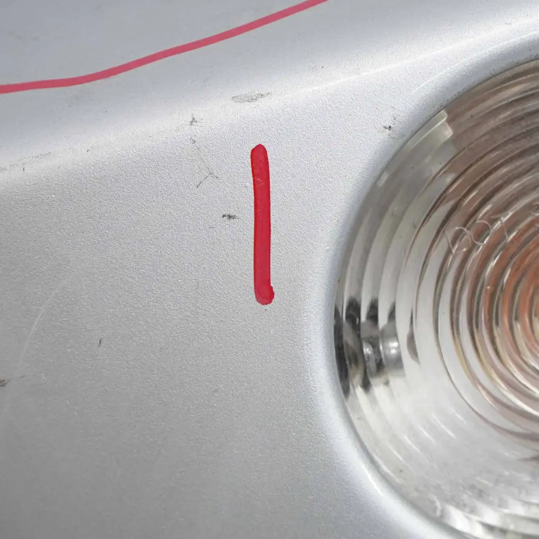 Mini Cooper R50 R52 Pannello Paraurti Anteriore Completo Argento Puro - 900 - SKU 0308998-PS6 - Numero di parte 0308998