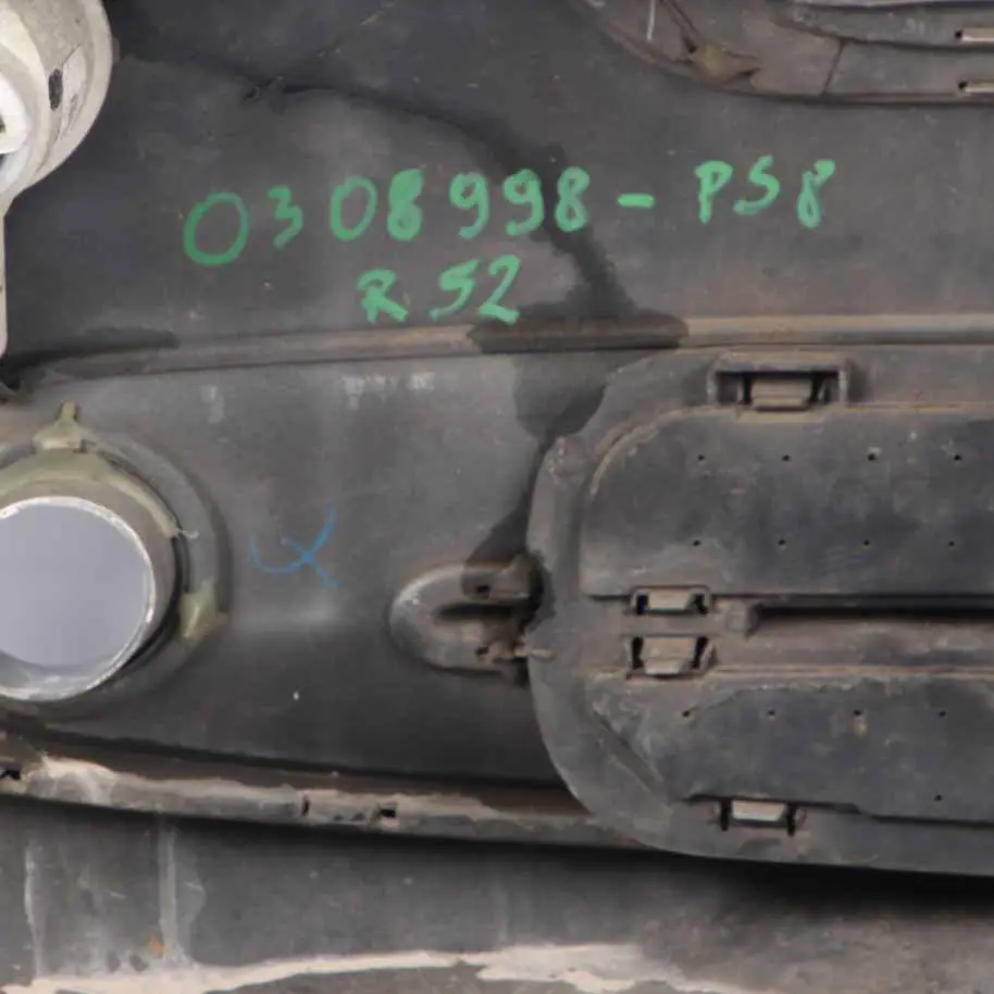 Front Bumper Complete Trim Panel Pure Silver Metallic - 900 to Mini R50 R52 with Part number 0308998 Mini R50 R52 Front Bumper Complete Trim Panel Pure Silver Metallic - 900 - SKU 0308998-PS8 - Part number 0308998