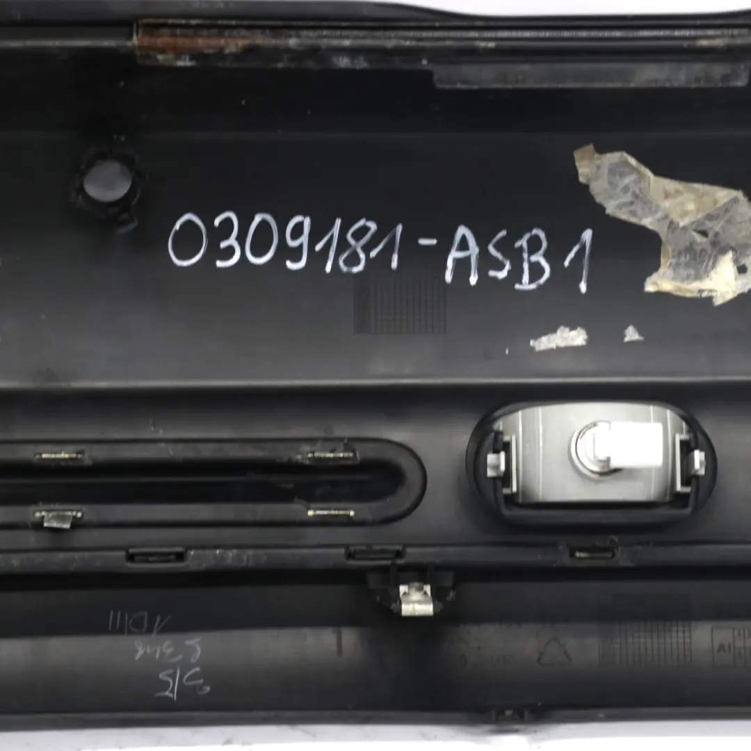 Bumper Panel PDC Astro Black Metallic - A25 to Mini R52 Rear with Part number 0309181 Mini R52 Rear Bumper Panel PDC Astro Black Metallic - A25 - SKU 0309181-ASB1 - Part number 0309181