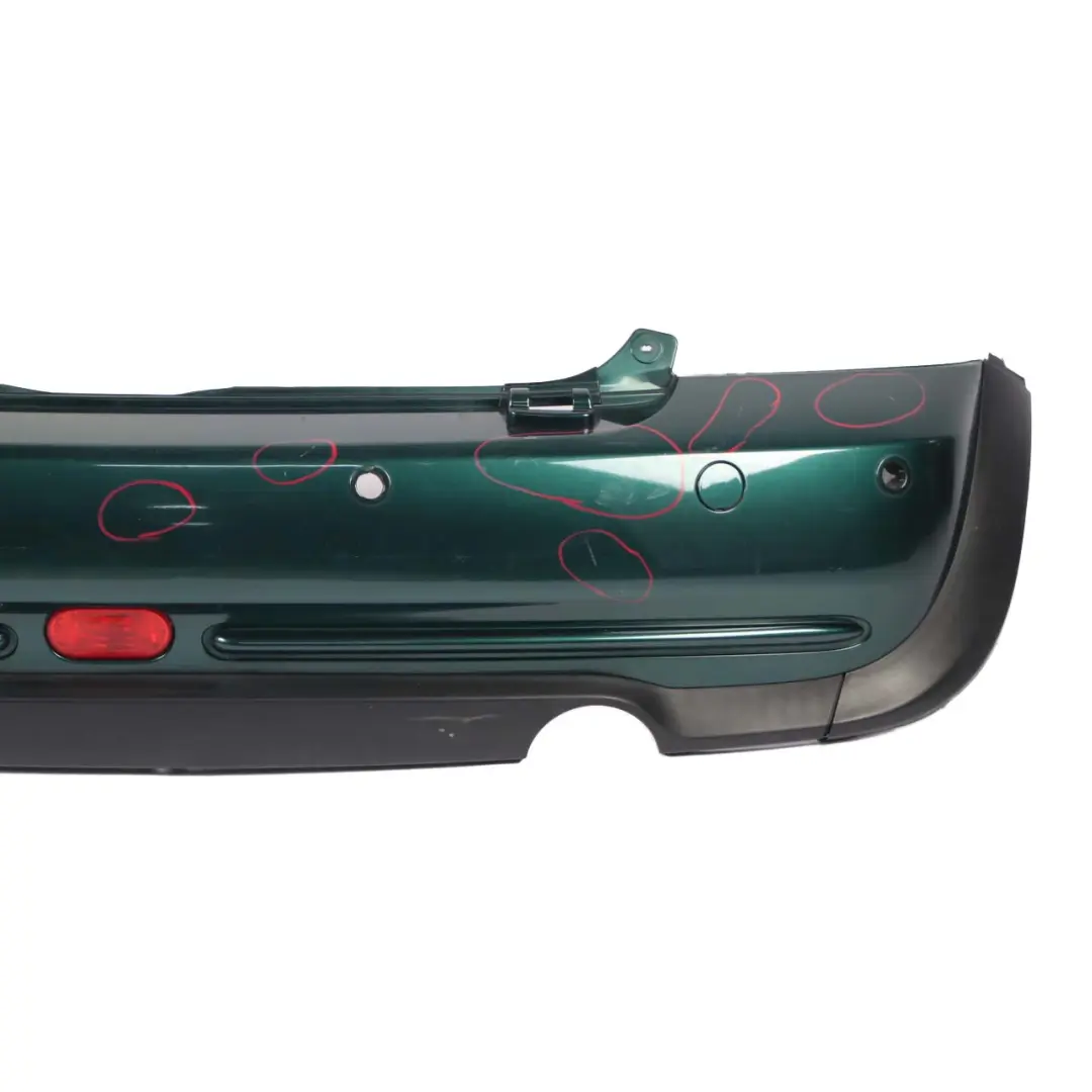 Bumper Rear Panel PDC Cabrio Convertible British Racing Green - 895 to Mini R52 with Part number 0309181 Mini R52 Bumper Rear Panel PDC Cabrio Convertible British Racing Green - 895 - SKU 0309181-BRG - Part number 0309181