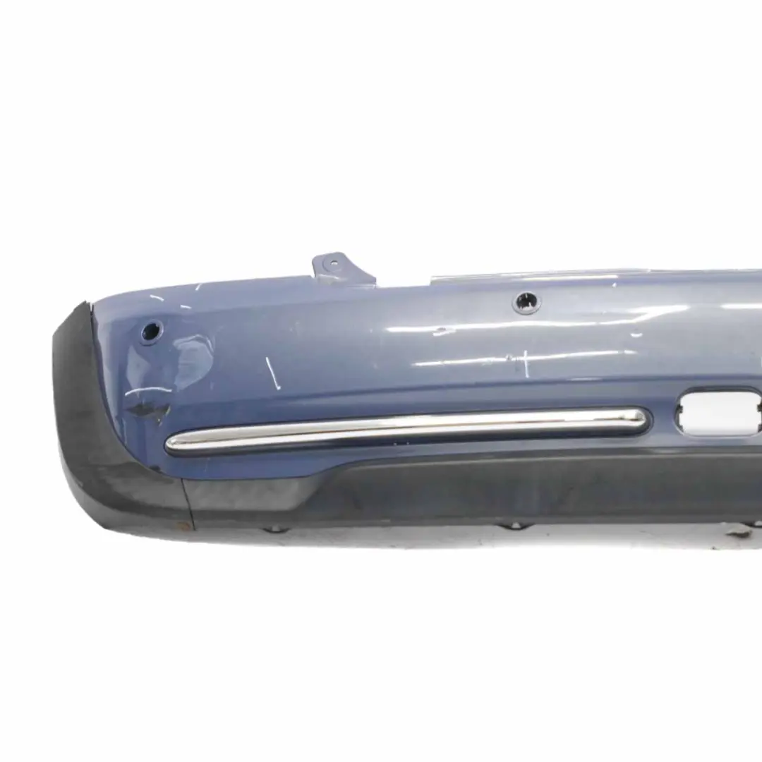 Bumper Rear Panel PDC Cabrio Convertible Cool Blue Metallic - A27 to Mini R52 with Part number 0309181 Mini R52 Bumper Rear Panel PDC Cabrio Convertible Cool Blue Metallic - A27 - SKU 0309181-COOL - Part number 0309181