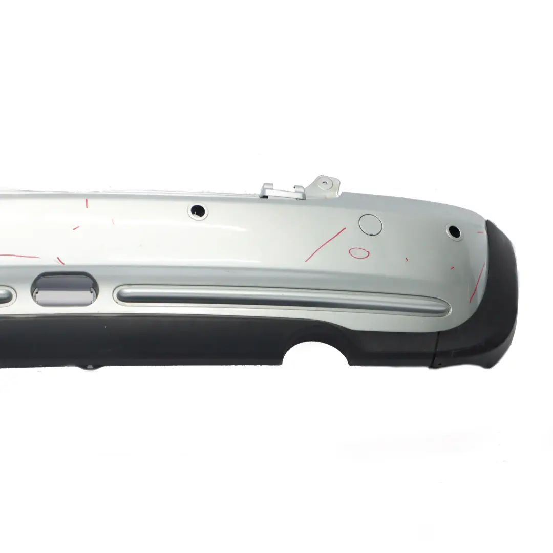 Mini R52 Rear Bumper Panel PDC Pure Silver Metallic - 900 - SKU 0309181-PS - Part number 0309181