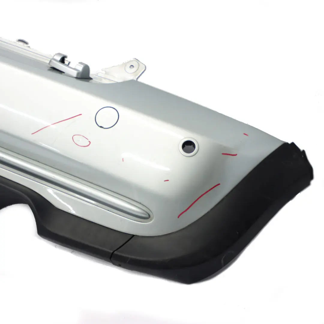 Mini R52 Rear Bumper Panel PDC Pure Silver Metallic - 900 - SKU 0309181-PS - Part number 0309181