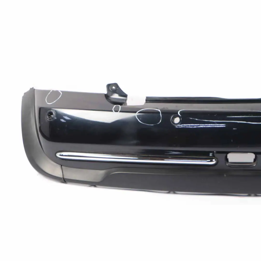 Mini R52 Cabrio Complete Rear Bumper PDC Panel Astro Black Metallic - A25 - SKU 0309183-ASB - Part number 0309183