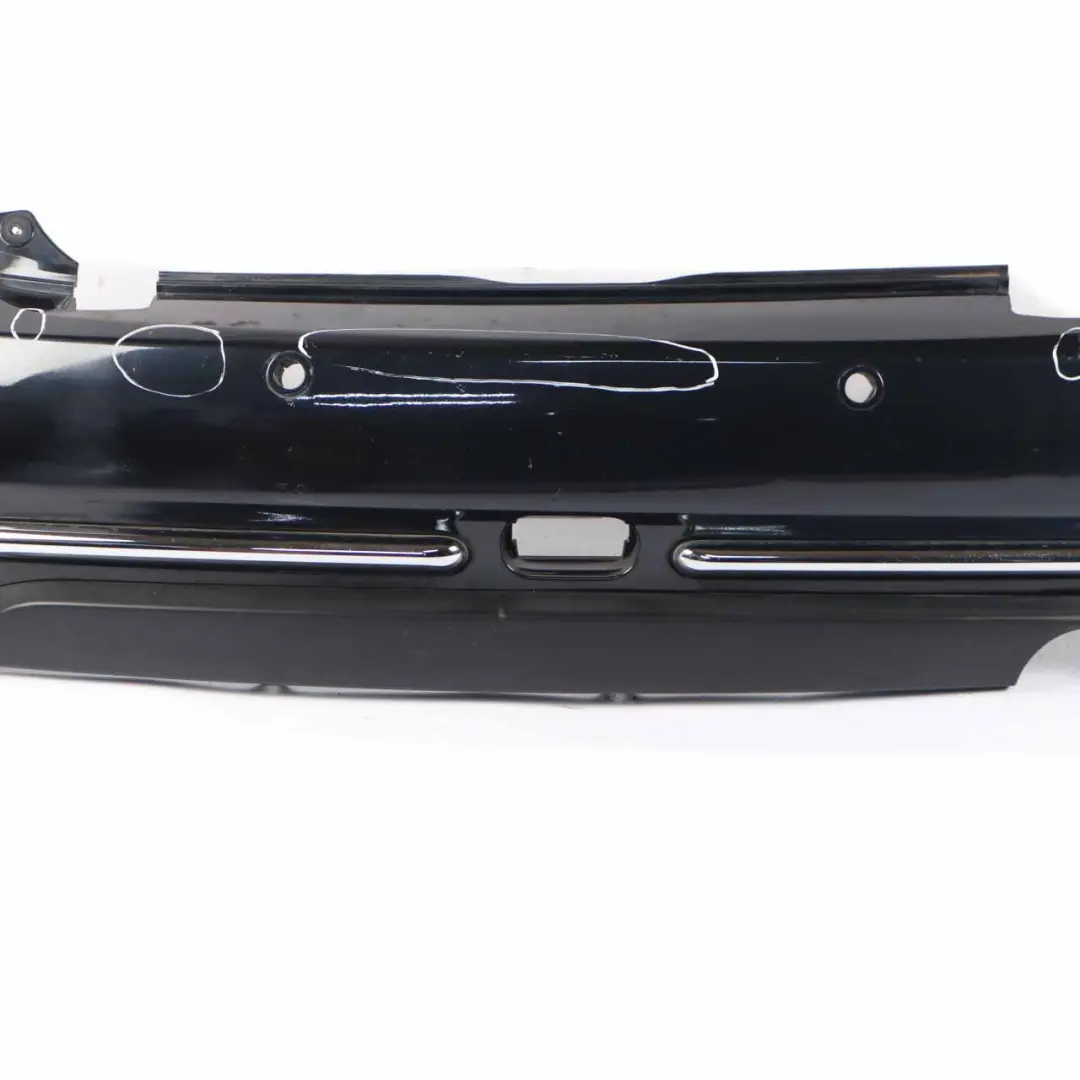 Mini R52 Cabrio Complete Rear Bumper PDC Panel Astro Black Metallic - A25 - SKU 0309183-ASB - Part number 0309183
