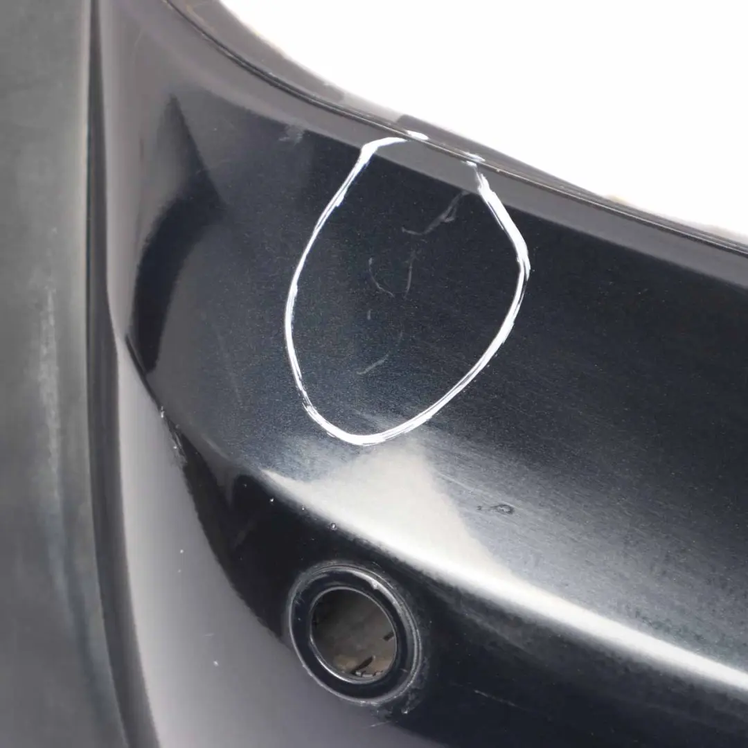 Mini R52 Cabrio Complete Rear Bumper PDC Panel Astro Black Metallic - A25 - SKU 0309183-ASB - Part number 0309183