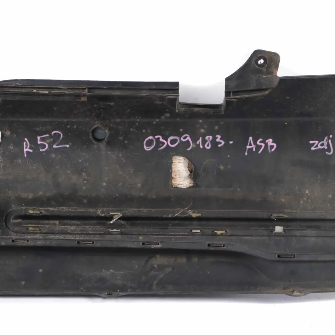 Mini R52 Cabrio Complete Rear Bumper PDC Panel Astro Black Metallic - A25 - SKU 0309183-ASB - Part number 0309183