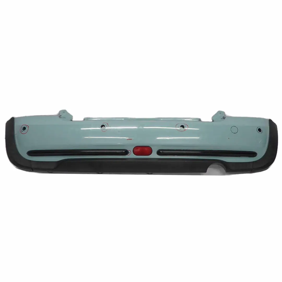 Mini R52 Heckstoßstange Cabrio Komplett PDC Zierleiste Blau Lackiert - SKU 0309183-BLUE - Teilenummer 0309183