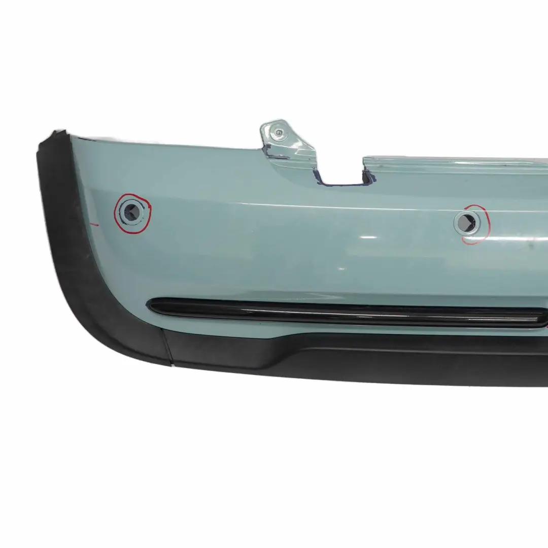 Mini R52 Heckstoßstange Cabrio Komplett PDC Zierleiste Blau Lackiert - SKU 0309183-BLUE - Teilenummer 0309183