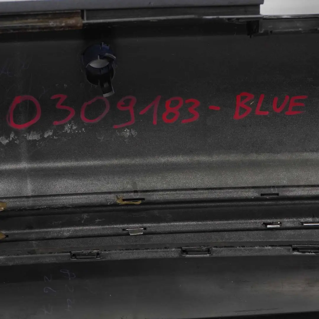 Heckstoßstange Cabrio Komplett PDC Zierleiste Blau Lackiert für Mini R52 mit Teilenummer 0309183 Mini R52 Heckstoßstange Cabrio Komplett PDC Zierleiste Blau Lackiert - SKU 0309183-BLUE - Teilenummer 0309183