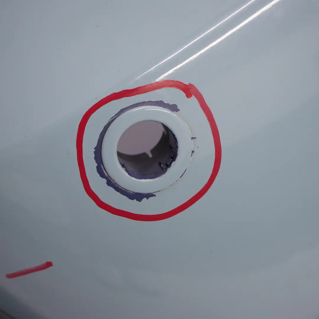 Heckstoßstange Cabrio Komplett PDC Zierleiste Blau Lackiert für Mini R52 mit Teilenummer 0309183 Mini R52 Heckstoßstange Cabrio Komplett PDC Zierleiste Blau Lackiert - SKU 0309183-BLUE - Teilenummer 0309183