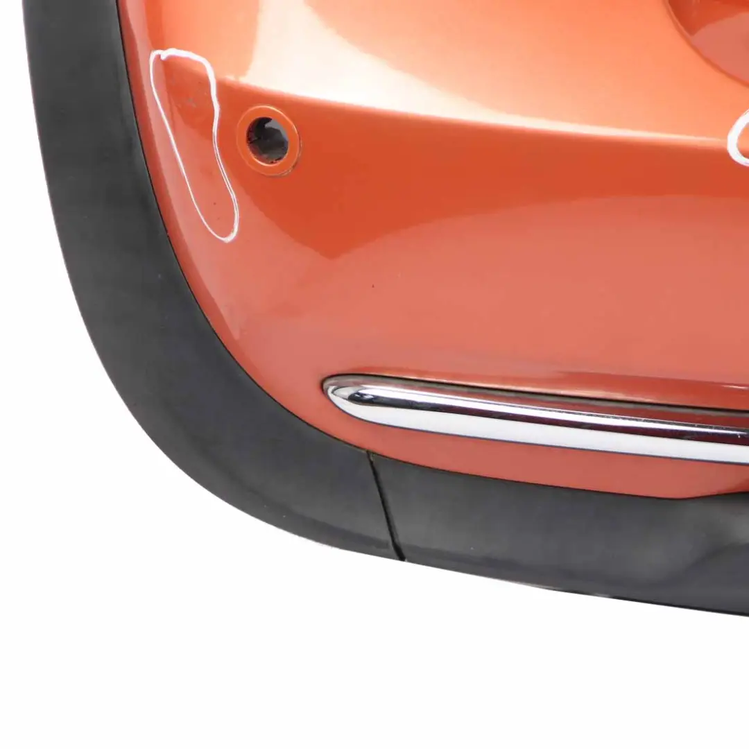 Complete Rear Bumper PDC Panel Hot Orange Metallic - A26 to Mini R52 Cabrio with Part number 0309183 Mini R52 Cabrio Complete Rear Bumper PDC Panel Hot Orange Metallic - A26 - SKU 0309183-HOT - Part number 0309183