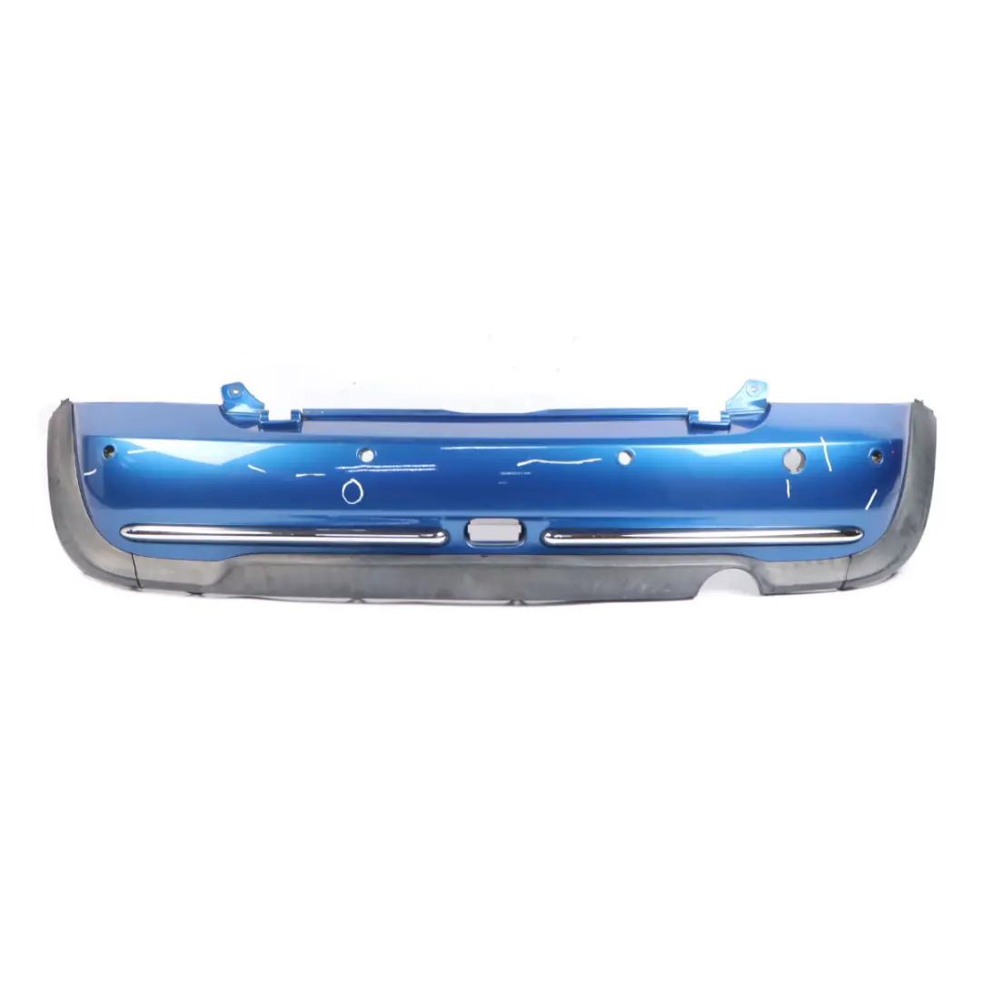 Bumper PDC Panel Hyper Blue Metallic - A28 to Mini R52 Cabrio Rear with Part number 0309183 Mini R52 Cabrio Rear Bumper PDC Panel Hyper Blue Metallic - A28 - SKU 0309183-HYB - Part number 0309183