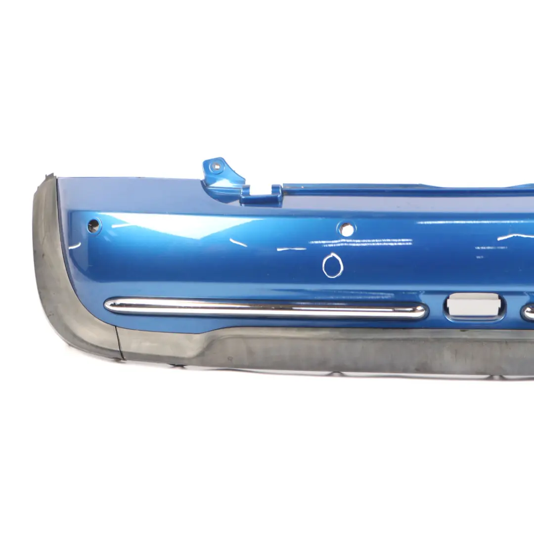 Bumper PDC Panel Hyper Blue Metallic - A28 to Mini R52 Cabrio Rear with Part number 0309183 Mini R52 Cabrio Rear Bumper PDC Panel Hyper Blue Metallic - A28 - SKU 0309183-HYB - Part number 0309183