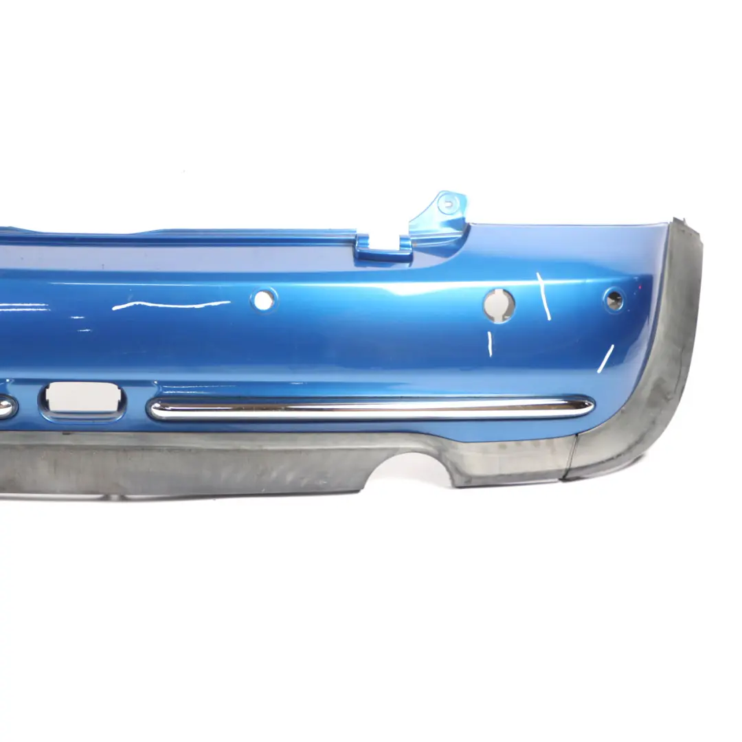 Bumper PDC Panel Hyper Blue Metallic - A28 to Mini R52 Cabrio Rear with Part number 0309183 Mini R52 Cabrio Rear Bumper PDC Panel Hyper Blue Metallic - A28 - SKU 0309183-HYB - Part number 0309183