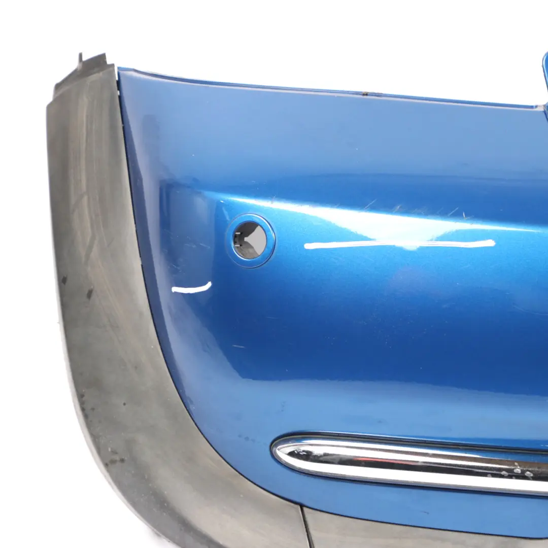 Bumper PDC Panel Hyper Blue Metallic - A28 to Mini R52 Cabrio Rear with Part number 0309183 Mini R52 Cabrio Rear Bumper PDC Panel Hyper Blue Metallic - A28 - SKU 0309183-HYB - Part number 0309183