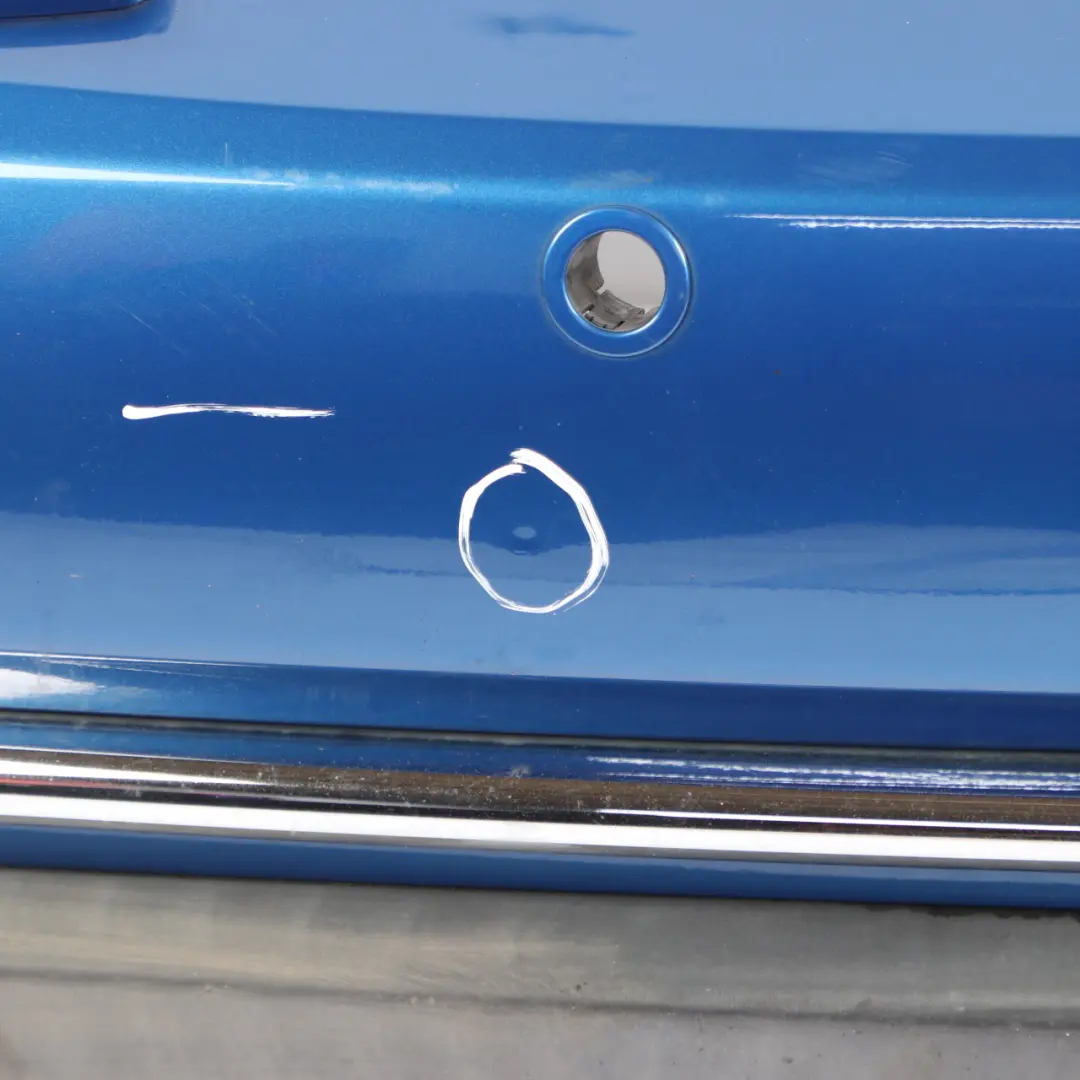 Bumper PDC Panel Hyper Blue Metallic - A28 to Mini R52 Cabrio Rear with Part number 0309183 Mini R52 Cabrio Rear Bumper PDC Panel Hyper Blue Metallic - A28 - SKU 0309183-HYB - Part number 0309183