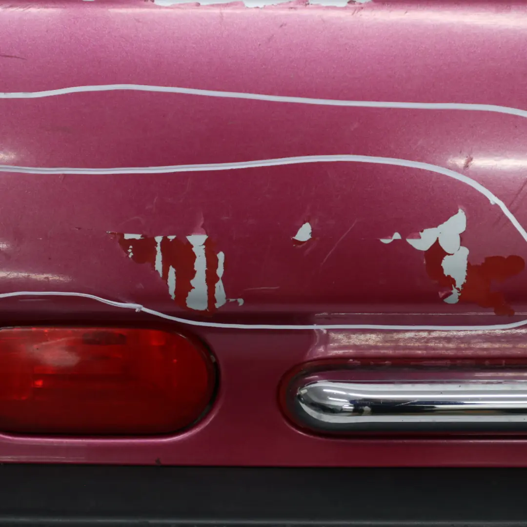 Bumper Rear Mini R52 Cabrio Complete PDC Trim Panel Pink Painted to with Part number 0309183 Bumper Rear Mini R52 Cabrio Complete PDC Trim Panel Pink Painted - SKU 0309183-PINK - Part number 0309183