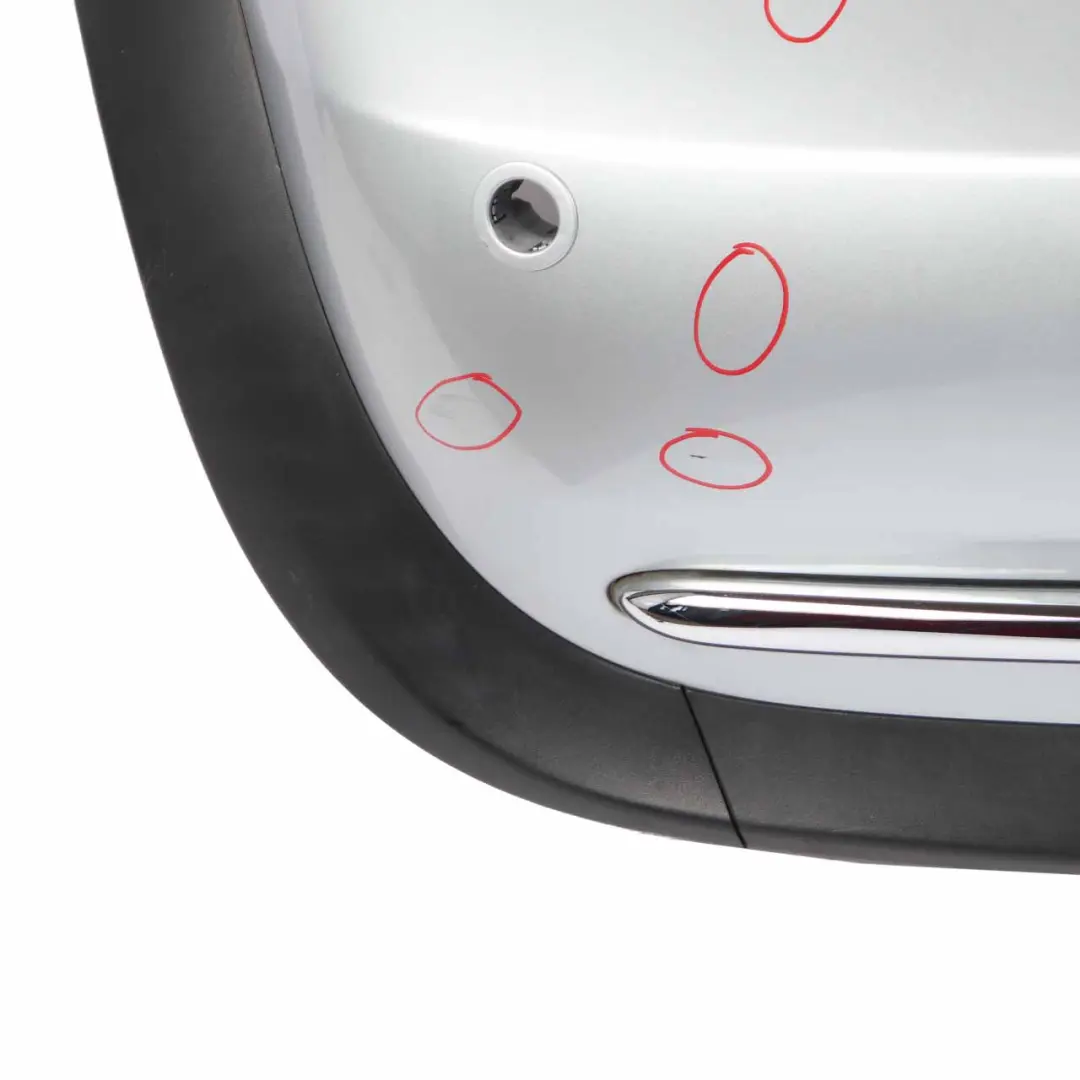 Bumper Rear Mini R52 Cabrio Complete PDC Trim Panel Pure Silver Metallic - 900 to with Part number 0309183 Bumper Rear Mini R52 Cabrio Complete PDC Trim Panel Pure Silver Metallic - 900 - SKU 0309183-PS1 - Part number 0309183