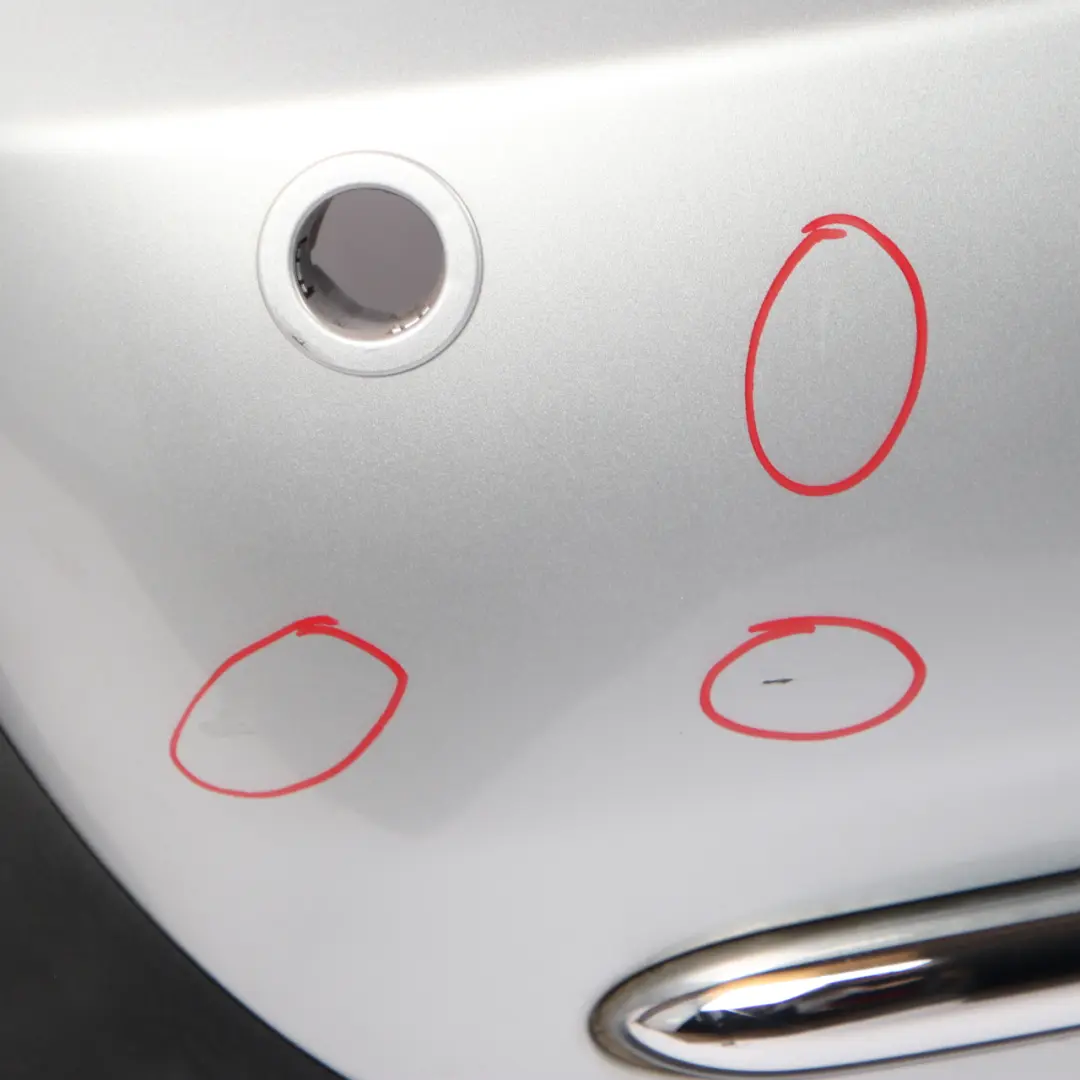 Bumper Rear Mini R52 Cabrio Complete PDC Trim Panel Pure Silver Metallic - 900 - SKU 0309183-PS1 - Part number 0309183