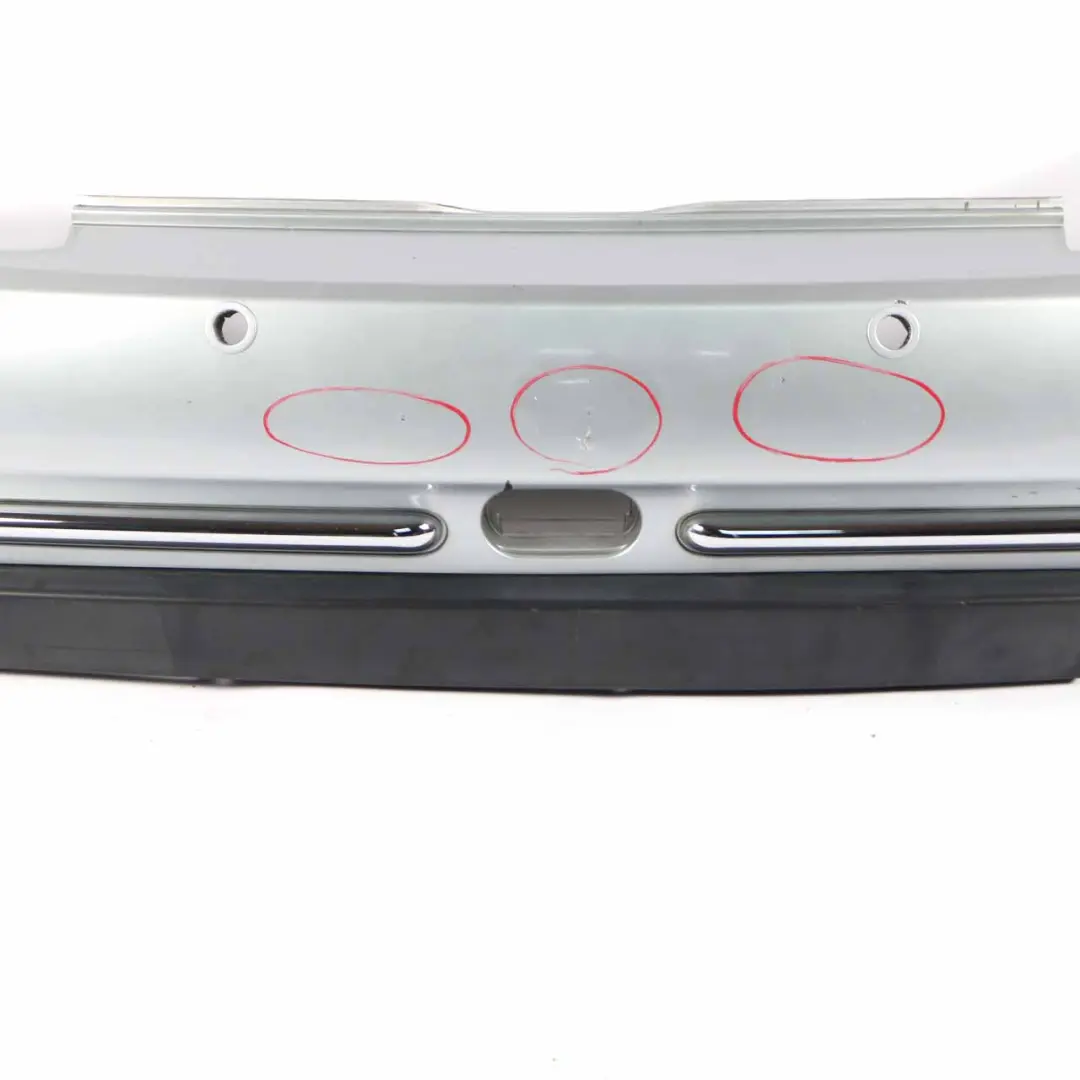 Bumper Rear Mini R52 Cabrio Complete PDC Trim Panel Pure Silver Metallic - 900 to with Part number 0309183 Bumper Rear Mini R52 Cabrio Complete PDC Trim Panel Pure Silver Metallic - 900 - SKU 0309183-PS2 - Part number 0309183