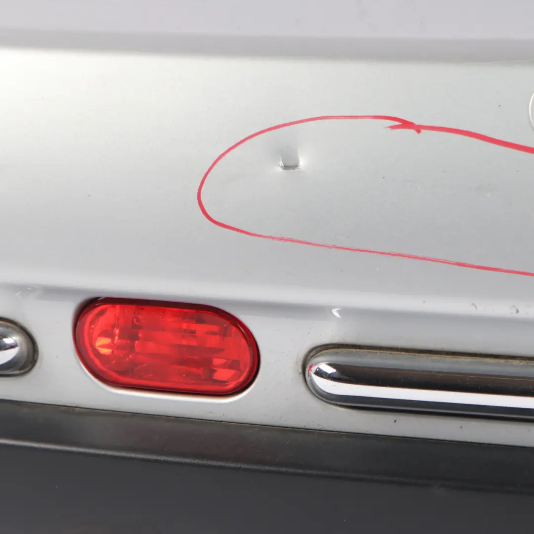 Bumper Cabrio Complete Panel PDC Pure Silver Metallic - 900 to Mini R52 Rear with Part number 0309183 Mini R52 Rear Bumper Cabrio Complete Panel PDC Pure Silver Metallic - 900 - SKU 0309183-PS - Part number 0309183