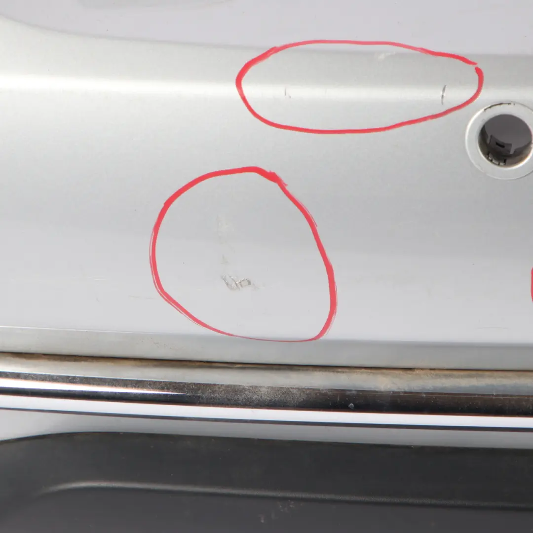 Mini R52 Rear Bumper Cabrio Complete Panel PDC Pure Silver Metallic - 900 - SKU 0309183-PS - Part number 0309183