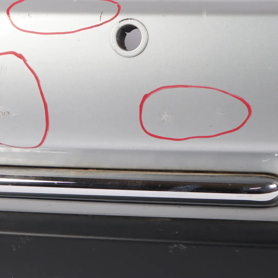 Bumper Cabrio Complete Panel PDC Pure Silver Metallic - 900 to Mini R52 Rear with Part number 0309183 Mini R52 Rear Bumper Cabrio Complete Panel PDC Pure Silver Metallic - 900 - SKU 0309183-PS - Part number 0309183