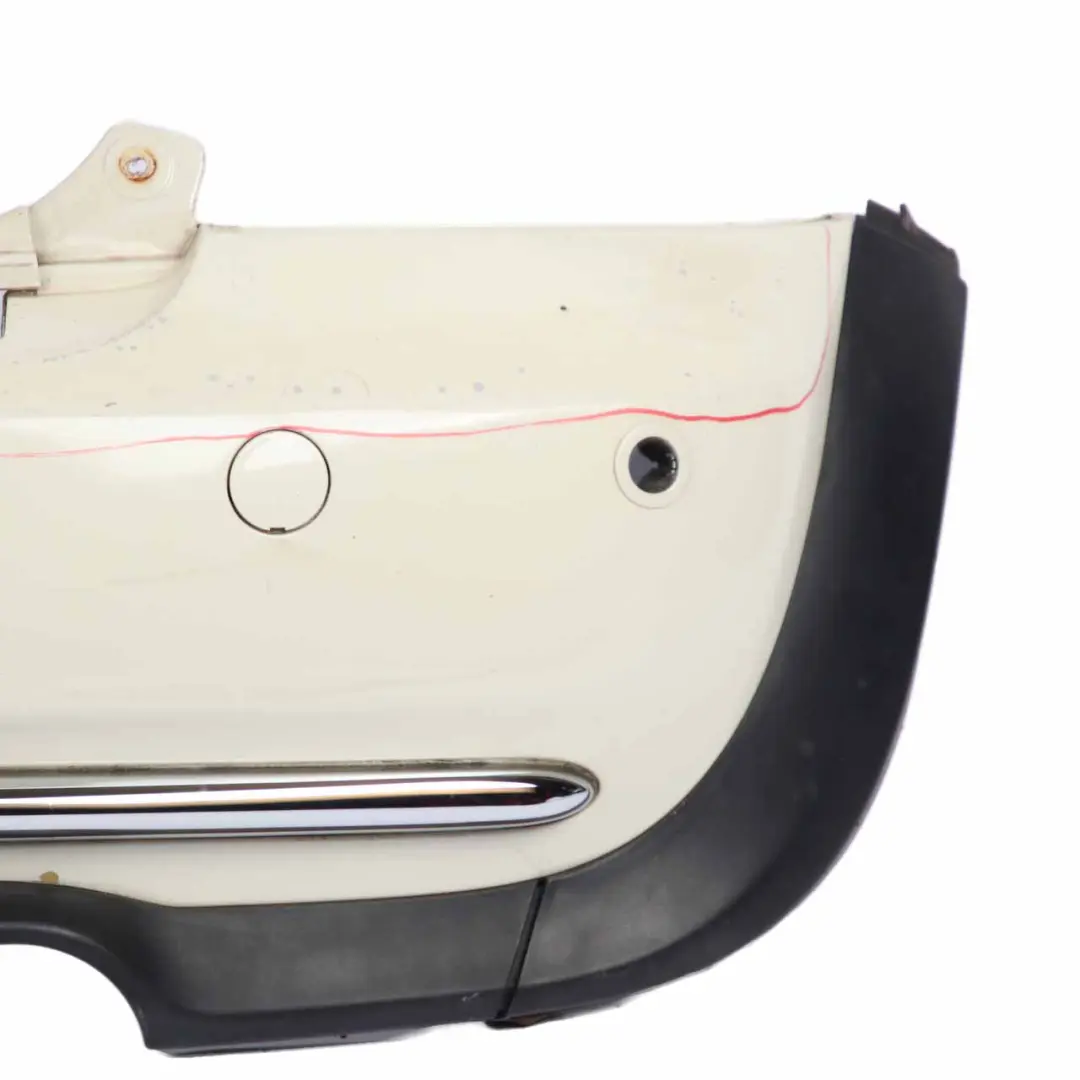 Complete Rear Bumper PDC Panel Pepper White - 850 to Mini Cooper One R52 Cabrio with Part number 0309183 Mini Cooper One R52 Cabrio Complete Rear Bumper PDC Panel Pepper White - 850 - SKU 0309183-PW - Part number 0309183