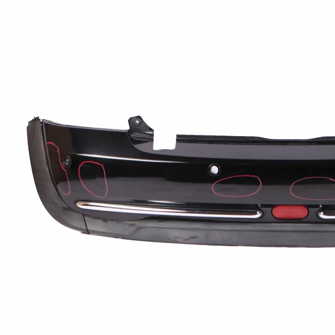 Bumper Cabrio Complete PDC Trim Panel Schwarz 2 Black - 668 to Mini R52 Rear with Part number 0309183 Mini R52 Rear Bumper Cabrio Complete PDC Trim Panel Schwarz 2 Black - 668 - SKU 0309183-SCH - Part number 0309183