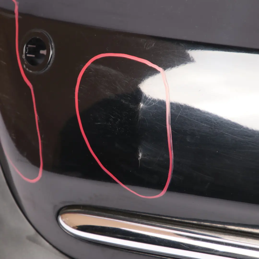 Bumper Cabrio Complete PDC Trim Panel Schwarz 2 Black - 668 to Mini R52 Rear with Part number 0309183 Mini R52 Rear Bumper Cabrio Complete PDC Trim Panel Schwarz 2 Black - 668 - SKU 0309183-SCH - Part number 0309183