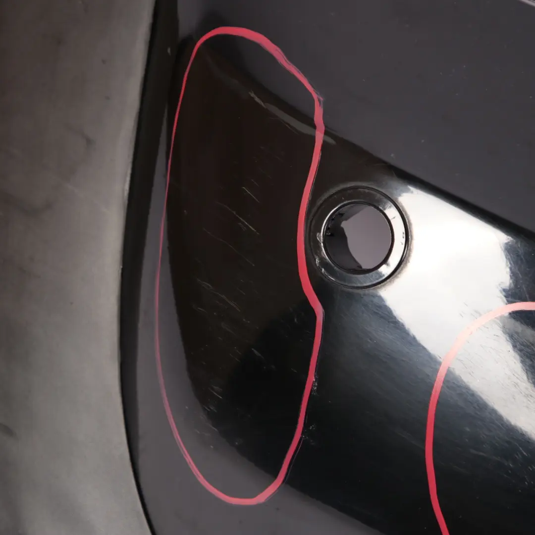 Bumper Cabrio Complete PDC Trim Panel Schwarz 2 Black - 668 to Mini R52 Rear with Part number 0309183 Mini R52 Rear Bumper Cabrio Complete PDC Trim Panel Schwarz 2 Black - 668 - SKU 0309183-SCH - Part number 0309183