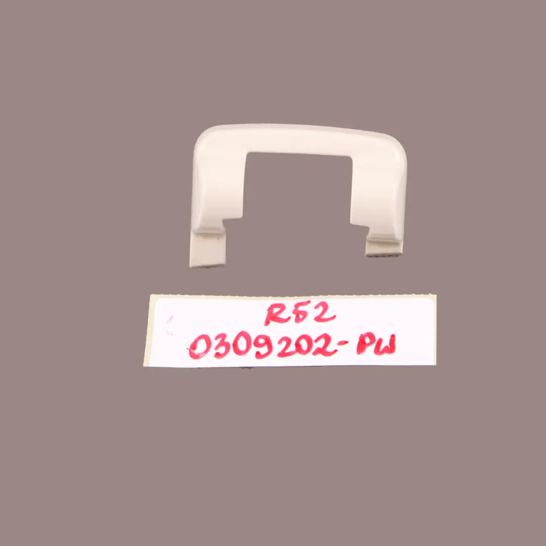 Hinge Cover Rear Right Trim Panel Pepper White 850 to Mini Cooper One R52 Cabrio with Part number 0309202 Mini Cooper One R52 Cabrio Hinge Cover Rear Right Trim Panel Pepper White 850 - SKU 0309202-PW - Part number 0309202