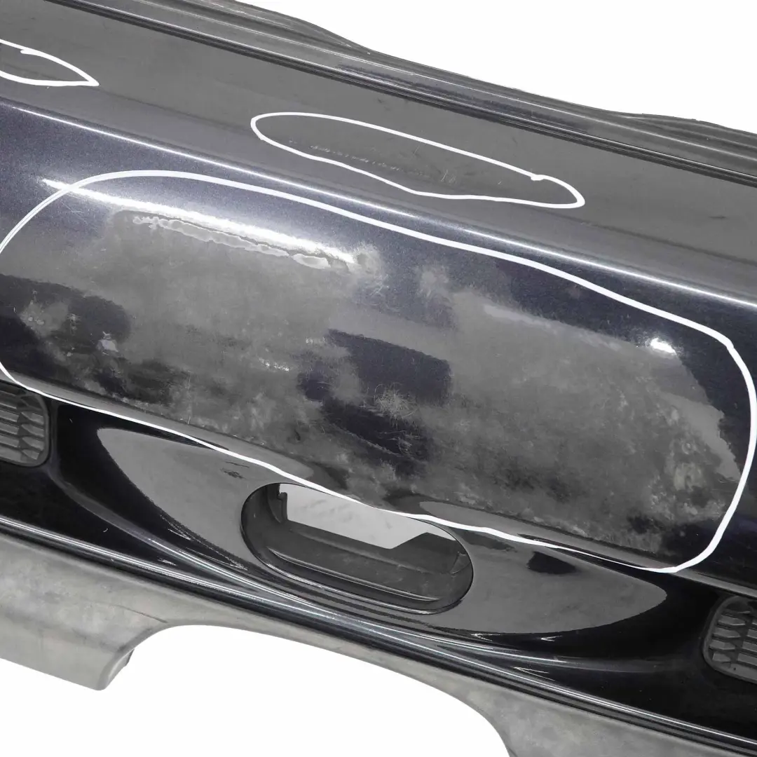 Mini R52 Rear Bumper PDC Cabrio Cooper S Panel Astro Black Metallic - A25 - SKU 0309220-ASB - Part number 0309220