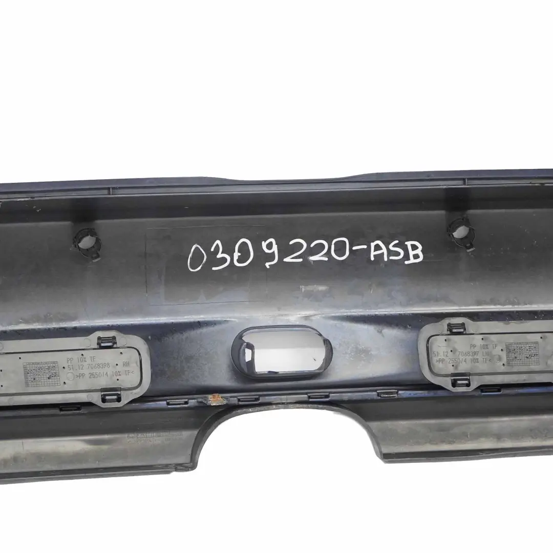 Bumper PDC Cabrio Cooper S Panel Astro Black Metallic - A25 to Mini R52 Rear with Part number 0309220 Mini R52 Rear Bumper PDC Cabrio Cooper S Panel Astro Black Metallic - A25 - SKU 0309220-ASB - Part number 0309220