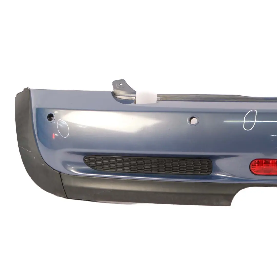 Bumper PDC Cabrio Cooper S Panel Cool Blue Metallic - A27 to Mini R52 Rear with Part number 0309220 Mini R52 Rear Bumper PDC Cabrio Cooper S Panel Cool Blue Metallic - A27 - SKU 0309220-COOL - Part number 0309220