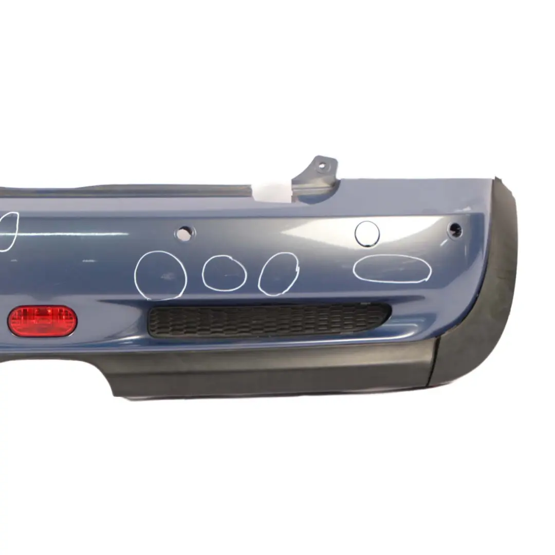 Mini R52 Rear Bumper PDC Cabrio Cooper S Panel Cool Blue Metallic - A27 - SKU 0309220-COOL - Part number 0309220
