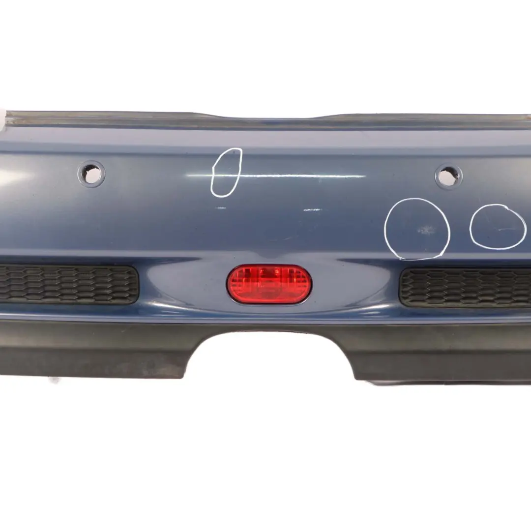 Bumper PDC Cabrio Cooper S Panel Cool Blue Metallic - A27 to Mini R52 Rear with Part number 0309220 Mini R52 Rear Bumper PDC Cabrio Cooper S Panel Cool Blue Metallic - A27 - SKU 0309220-COOL - Part number 0309220