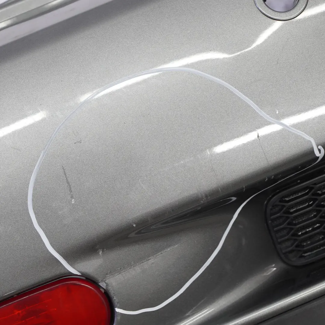 Complete Rear Bumper PDC Panel Dark Silver - 871 to Mini R52 Cabrio Cooper S with Part number 0309220 Mini R52 Cabrio Cooper S Complete Rear Bumper PDC Panel Dark Silver - 871 - SKU 0309220-DS1 - Part number 0309220