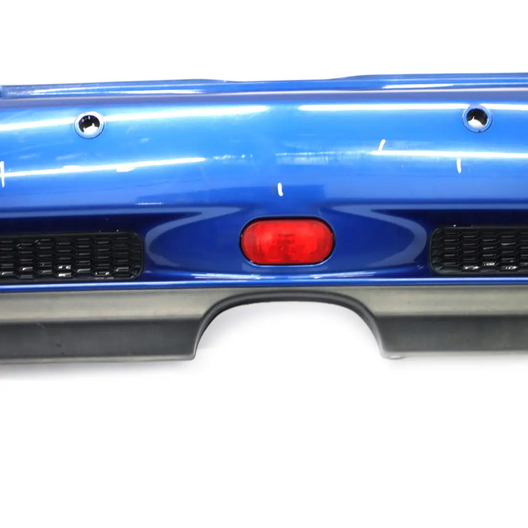 Complete Rear Bumper PDC Panel Hyper Blue - A28 to Mini R52 Cabrio Cooper S with Part number 0309220 Mini R52 Cabrio Cooper S Complete Rear Bumper PDC Panel Hyper Blue - A28 - SKU 0309220-HYB - Part number 0309220