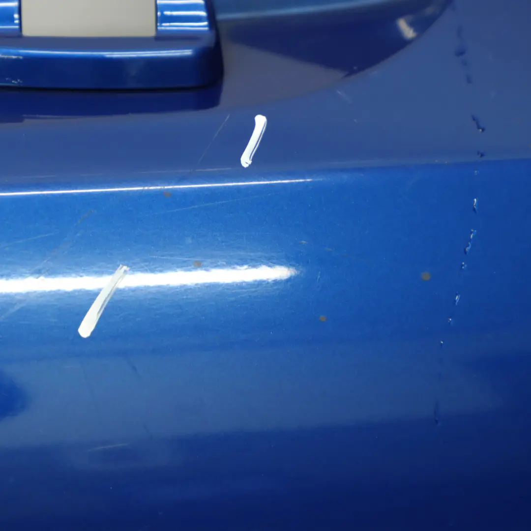 Complete Rear Bumper PDC Panel Hyper Blue - A28 to Mini R52 Cabrio Cooper S with Part number 0309220 Mini R52 Cabrio Cooper S Complete Rear Bumper PDC Panel Hyper Blue - A28 - SKU 0309220-HYB - Part number 0309220