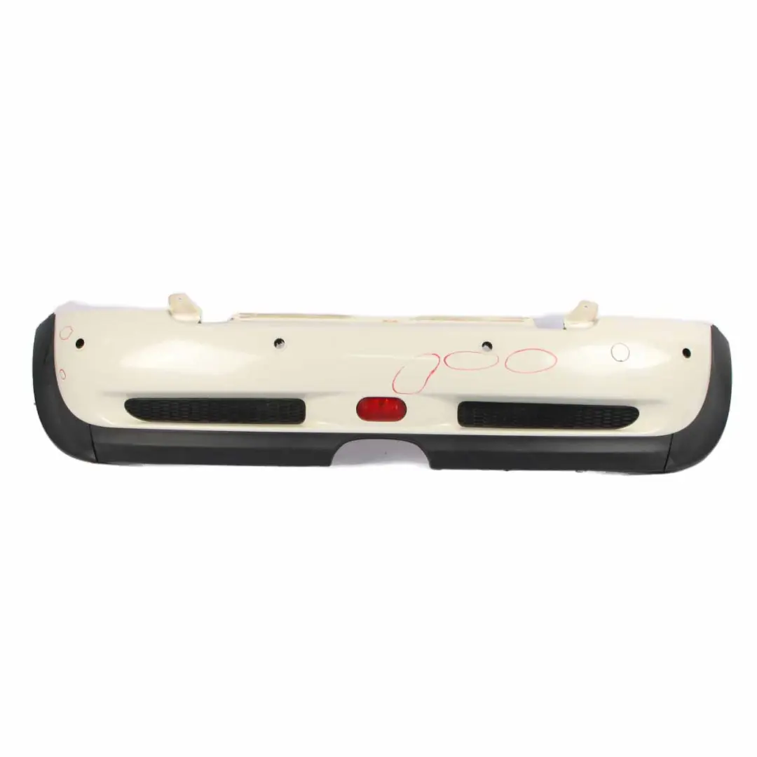 Complete Rear Bumper PDC Panel Pepper White - 850 to Mini R52 Cabrio Cooper S with Part number 0309220 Mini R52 Cabrio Cooper S Complete Rear Bumper PDC Panel Pepper White - 850 - SKU 0309220-PW - Part number 0309220
