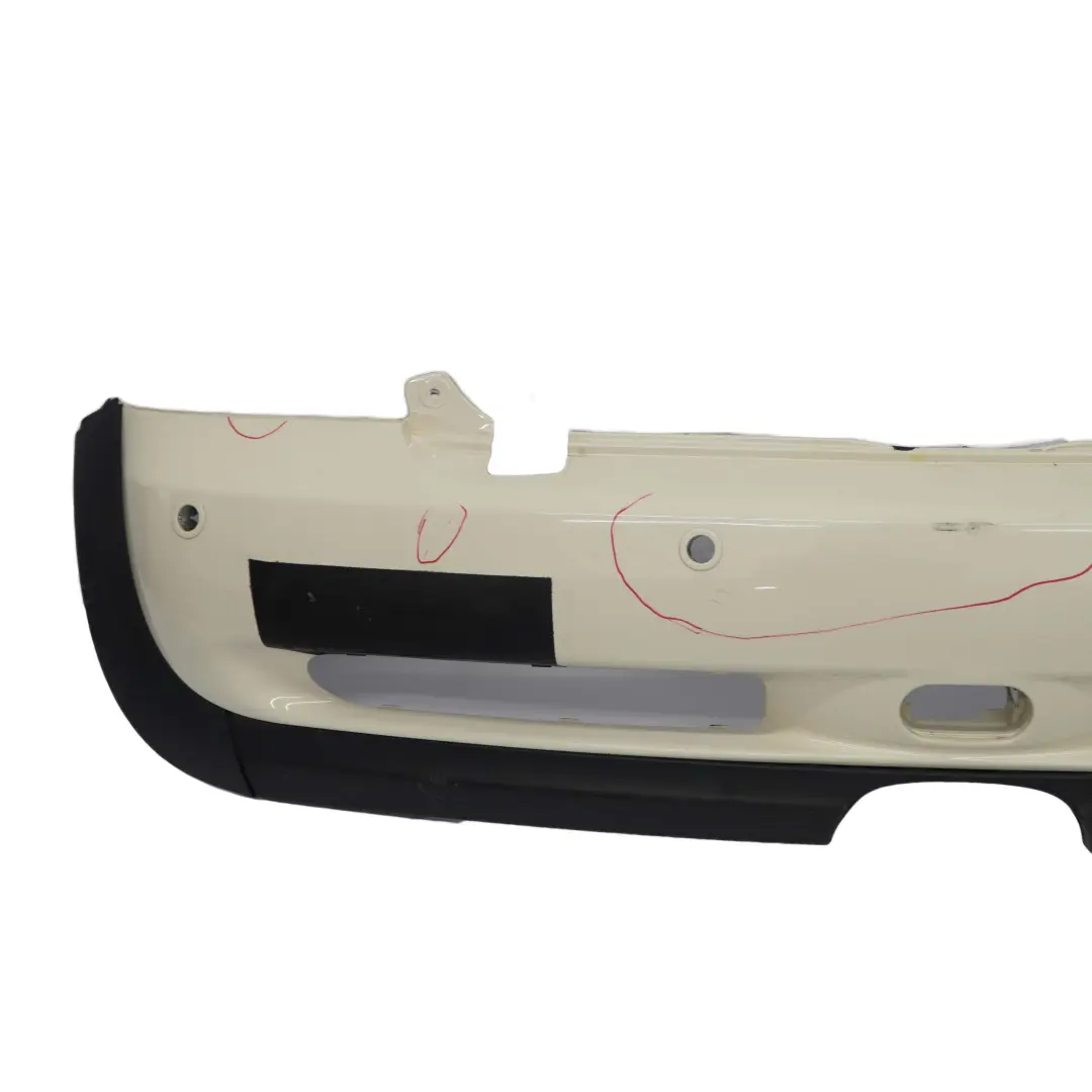 Mini R52 Cabrio Cooper S Complete Rear Bumper Panel PDC Pepper White - 850 - SKU 0309220-PW1 - Part number 0309220