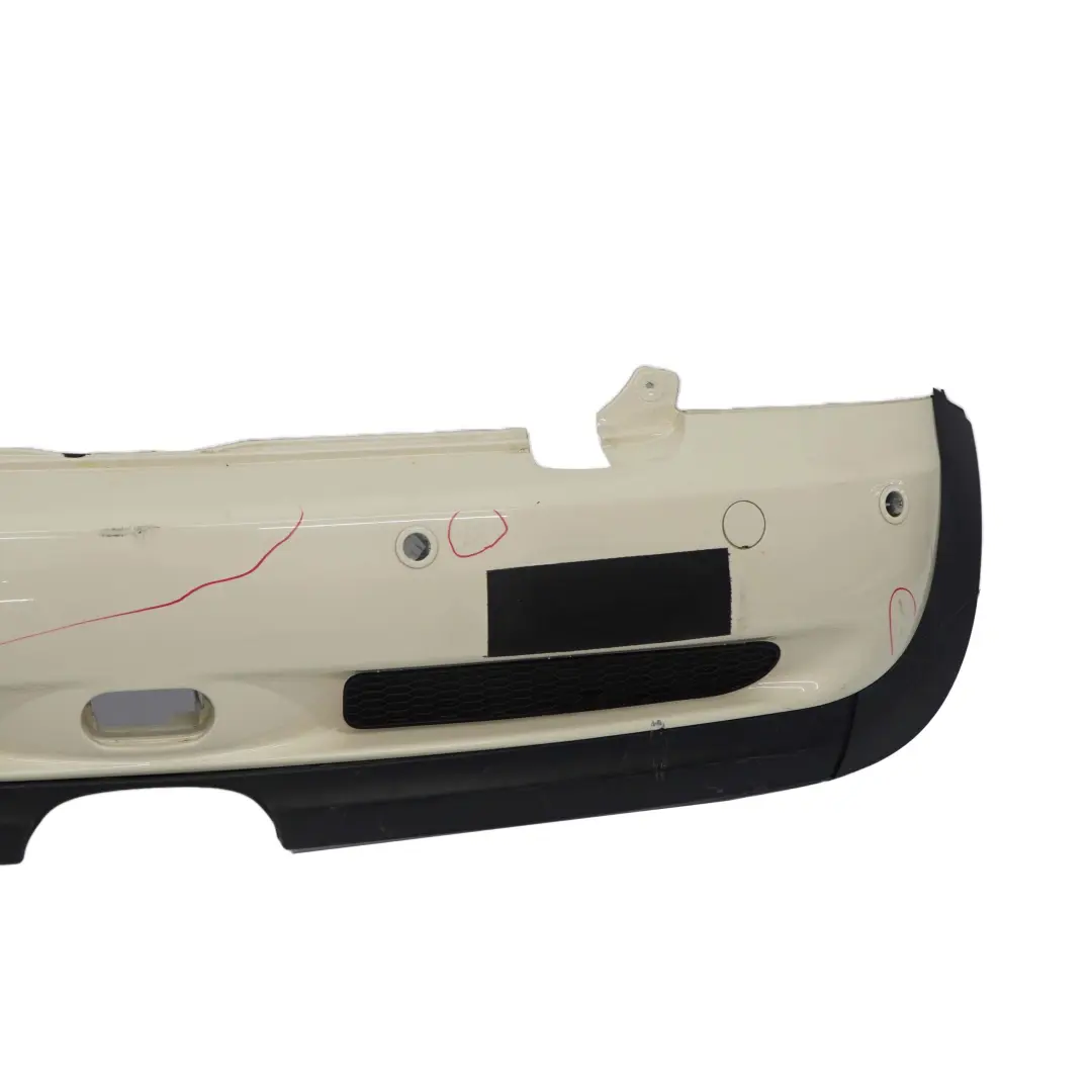Mini R52 Cabrio Cooper S Complete Rear Bumper Panel PDC Pepper White - 850 - SKU 0309220-PW1 - Part number 0309220