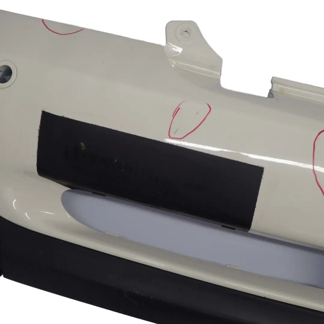 Stossfänger Hinten Pepper White Weiss - 850 für Mini R52 Cabrio Cooper S mit Teilenummer 0309220 Mini R52 Cabrio Cooper S Stossfänger Hinten Pepper White Weiss - 850 - SKU 0309220-PW1 - Teilenummer 0309220