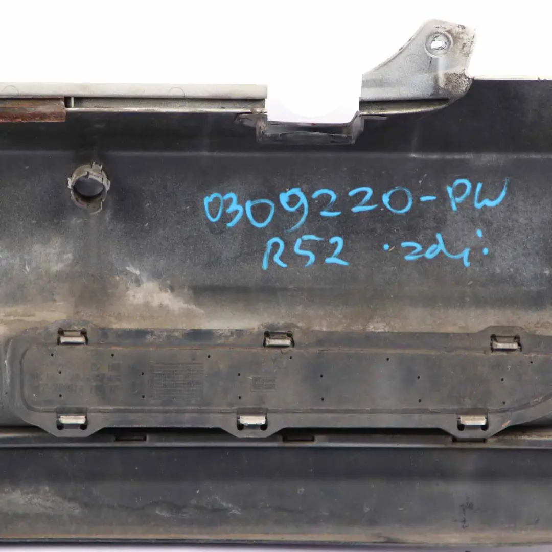 Complete Rear Bumper PDC Panel Pepper White - 850 to Mini R52 Cabrio Cooper S with Part number 0309220 Mini R52 Cabrio Cooper S Complete Rear Bumper PDC Panel Pepper White - 850 - SKU 0309220-PW - Part number 0309220