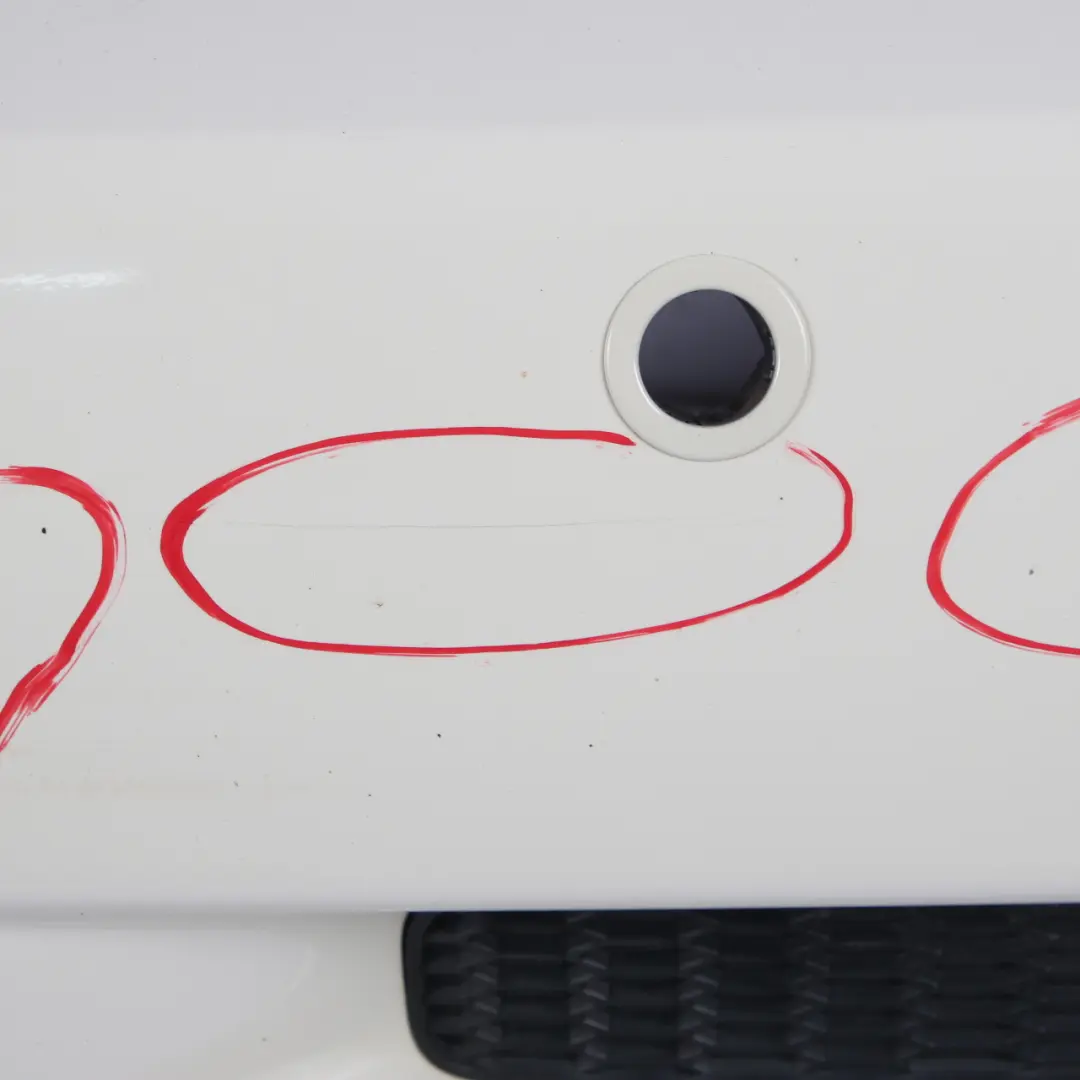 Complete Rear Bumper PDC Panel Pepper White - 850 to Mini R52 Cabrio Cooper S with Part number 0309220 Mini R52 Cabrio Cooper S Complete Rear Bumper PDC Panel Pepper White - 850 - SKU 0309220-PW - Part number 0309220